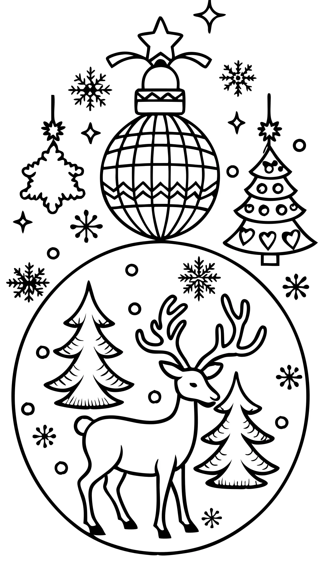 free printable christmas adult coloring pages